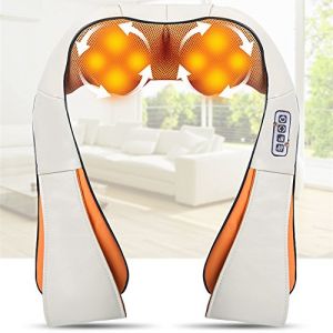 Vinteky Appareil de Massage du Cou avec Shiatsu 8 N&oelig;uds Appareil de Massage shiatsu Cervical Masseur Multifonction Thermique Massage de Neck Corps Cou &eacute;paule Intensit&eacute; r&eacute;glable (vinteky-de, neuf)