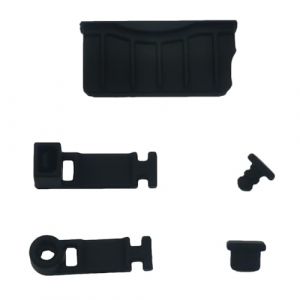 Bouchons anti-poussi&egrave;re en silicone Housse anti-poussi&egrave;re pour 3DSXL/3DSLL/2DS/New 3DS XL LL, Couvercle de protection d'interface de port de machine de jeu Bouchon anti-poussi&egrave;re (noir) (Lycuiw, neuf)