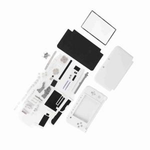 Boîtier de Remplacement pour 3Ds LL pour 3Dsll Boîtier Abs Boîtier Complet Housse Coque Pièces de Réparation Cfor OMPlete Kit de Remplacement pour 3Ds XL Blanc (Blanc) (Eugeeu, neuf)