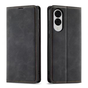 QLTYPRI Etui pour Samsung Galaxy S25 Edge 6.7 ", Housse en Cuir Premium PU Portefeuille Conque, Fentes pour Cartes Fermoir Magnétique Stand Fonction Flip Coque pour Samsung Galaxy S25 Edge - Noir (zhihen, neuf)