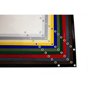 Bâche PVC pour Camion, au mètre, avec/sans œillets, bâche de Toit (900 g/m²), Industrielle (3m x 5m, 20mm Oeillets Ronds, Marron RAL8017) (ANKO Planen GmbH, neuf)