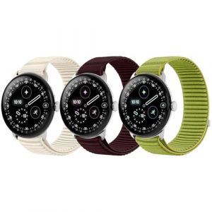 SimpleThings Bracelet de sport pour Pixel Watch 2/1/3 4 (41 mm), bracelet sport Loop en nylon pour Google Watch 4/3/2/1 (41 mm) homme et femme respirant et doux, 41mm(4/3/2/1), Nylon (Ananas Tech, neuf)