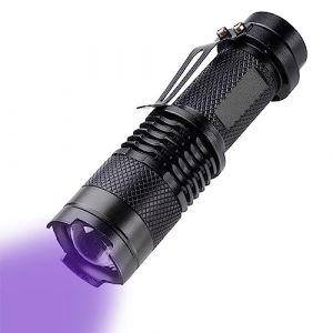 ILantule Lampe de Poche UV,Le Lampe Torche UV LED,Lampe de Poche Ultraviolet 395nm LED Lumi&egrave;re Noire Torche,pour Chien/Chat D&eacute;tecteur d'urine (Ali ltd store, neuf)