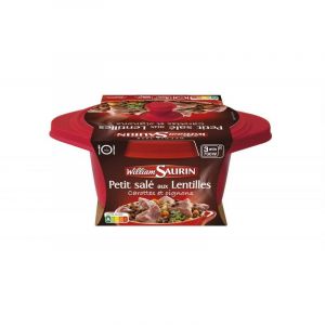 WILLIAM SAURIN - Petit Sal&eacute; Aux Lentilles Cocotte 400G - Lot De 3 (AbcMarket, neuf)