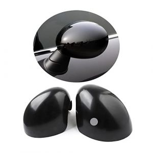 MINI Extérieur Miroir Décor, coques de rétroviseurs latéraux pour Mini Cooper One/D/SD/S/JCW F54 F55 F56 F57 F60 2014–2019 (Noir, Série F Avec trou de lumière) (UVCANY-EU, neuf)