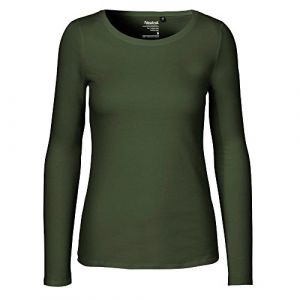 Neutral T-shirt &agrave; manches longues pour femme - Vert - Large (notrash2003, neuf)