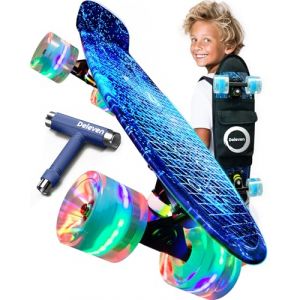 Skateboard Enfant Skateboard Fille Skateboards Skateboard Cruiser Skateboard Planche de Skate Board Debutant Enfant Mini Skateboard Enfant 6 Ans Skate Enfant Skateboard Enfant Skateboard en Plastique (Quihica, neuf)