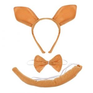 Healeved 1ensemble Kit De Cosplay Animaux Avec Bandeau Oreilles De Kangourou Ensemble Décoratif Pour Fêtes Anniversaire Et Événements Saisonniers (Sonieg, neuf)