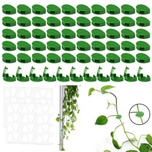 60 Pièces Clip Plante Grimpante Mur, Clips Plantes Auto-adhésifs en Forme de Feuille Clip Plante Grimpante Clips de Support de Plantes pour Plantes Grimpantes Mur Jardin (lishuweiuk, neuf)