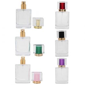 50 Ml Flacon Parfum Vide, 6 Pi&egrave;ces Flacons et Vaporisateurs Vides, Bouteille de Parfum Rechargeable en Verre Bouteille de Pulv&eacute;risation Vide Distributeur D'atomiseur de Parfu (Lyanzhi, neuf)