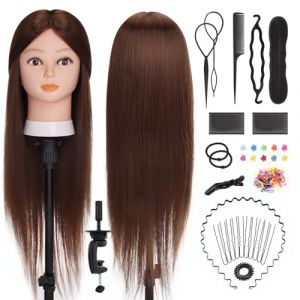 Ensemble entra&icirc;nant roulant, chaud et extensible en marron, avec un petit support d'exercice, un ensemble de bandes en cuir color&eacute;es et un clip en forme de L en perle avec fleur &agrave; prise (Tanying Direct, neuf)