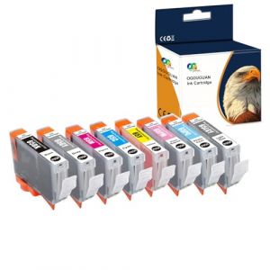 Caidi Cartouche d'encre Compatible CLI-65 CLI65 Pigment (8-Pack BK C M Y PC PM GY LGY) Remplacement pour Canon PIXMA PRO-200 (ZHU HAI LICAI Electronic Technology Co., Ltd, neuf)