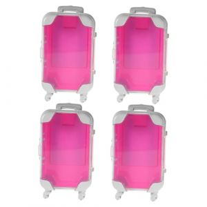 LIFKOME 4 Pi&egrave;ces Bo&icirc;te De Rangement De Maquillage Valise Pour Faux Cils Trousse De Voyage Pour Cosm&eacute;tiques Bo&icirc;te Emballage Cosm&eacute;tique &Eacute;tui De Rangement Pour Extensions De Cils Portable (hdybs, neuf)