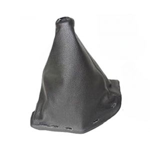 The Tuning-Shop Ltd Soufflet de levier de vitesse avec cadre en plastique Cuir noir 190 mm (The Tuning-Shop, neuf)