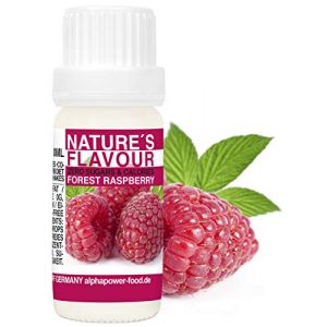 ALPHAPOWER FOOD Arôme alimentaire naturel framboises des bois I liquide - gouttes aromatisantes et édulcorant sans sucre, 1x10ml goût délicieux, vegan liquid sweetener Flavour Drops, Flavdrops (ALPHAPOWER FOOD, neuf)