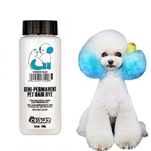 OPAWZ Semi-Permanente Chien Poils Teinture, Sécurisé Animaux Teinture pour Chiens, Chats et Tous les Animaux Pouvant être Baignés (Hawaï Bleu) (OPAWZ Inc, neuf)