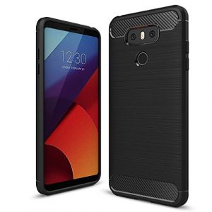COPHONE&reg; Coque de Protection Compatible avec LG G6 Etui antid&eacute;rapent Coque Fibre de Carbone Noir Compatible avec LG G6 Housse Souple Haute Protection, Anti Choc (CoPhone, neuf)