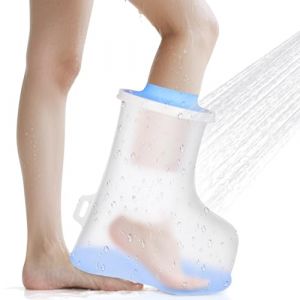 ANOMM Prot&egrave;ge Pl&acirc;tre Pied Extra-large Adulte, Imperm&eacute;able Protection Pl&acirc;tre pour Douche, R&eacute;utilisable Sac de Protection Platre, Sac &Eacute;tanche pour Bandages, Pansements (Dazzlingyyh, neuf)
