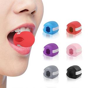 musculation machoire, 6pcs Exerciseur de la Mâchoire, Visage Bouche Entraîneur, Ciseler et améliorer la mâchoire, avancer machoire, exerciseur bouche, double menton, double chin reducer (BenNiTe, neuf)