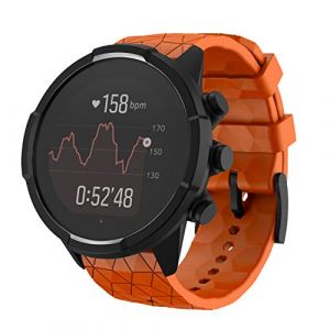 Shieranlee Compatible with Suunto 9 Spartan/Suunto 7 Bracelet, 24MM Silicone Bracelets de Montres Poignet Sangle de Sports pour Suunto 9/Suunto D5/Suunto Spartan Sport Wrist HR/Suunto 9 Titanium (BETTYCHEN LIMITED, neuf)