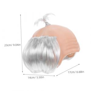 PENIKOKO Realistic Bald Cap Wig For Men Lightweight Breathable Funny Bald Hairpiece For Cosplay Halloween And Costume Parties Easy Maintenance And Reusable (xinshengzhan, neuf)