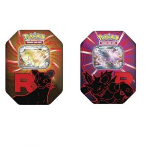 Pok&eacute;mon TCG - Fall EX Tin 2025 - Bo&icirc;te Collector avec Carte Promo EX + 4 enveloppes d'am&eacute;lioration Produit Officiel Pok&eacute;mon - Id&eacute;al pour Les Enfants et Les collectionneurs (Genki-dama, neuf)