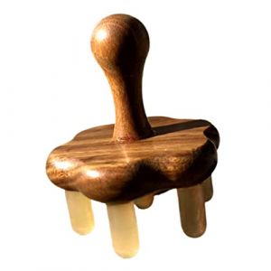Healeved Massage Comb Corne De Buffle Outil De Soins Du Chevelu Acupoint Et Peigne De Grattage Pour Circulation Sanguine Et Soulagement Des Maux De Tête (Sonieg, neuf)