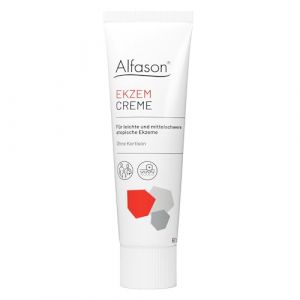 Alfason Crème pour eczéma - Traitement sans cortisone des symptômes de l'eczéma atopique - Démangeaisons de la peau - 60 g (Selfcare-Bodensee, neuf)