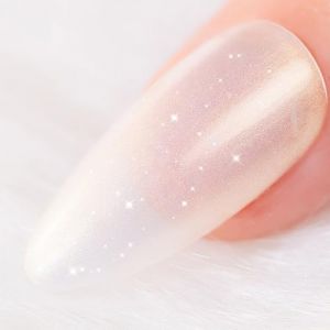 BURANO Vernis gels semi-permanents, UV LED Soak Off vernis à ongles en gel pailleté rose nude, 7.3ml vernis à ongles en gel pailleté de couleur neutre, vernis à ongles diamantés (NU7) (BURANO Direct, neuf)