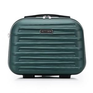 WITTCHEN Skyspeed Line Valise cosmétique Bagages ABS Valise Rigide Trousse de Toilette Trousse de Toilette Pochette cosmétique Femme Bandoulière Sangle de Valise élastique Vert (WITTCHEN, neuf)
