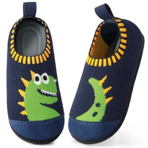 Comfyouth Chaussons Enfants Gar&ccedil;ons Filles Chaussures de Chalet Respirantes Chaussons de Gym Gar&ccedil;ons Antid&eacute;rapants Chaussures Pieds Nus Maternelle Pantoufles Chaussons pour Enfants, bleu fonc&eacute;, 30/31 (Comfyouth, neuf)