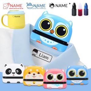 JONZIN Tampon Vêtement Enfant – Tampon Encreur Textile Personnalisable pour Élèves, Tampons Prénoms Vêtements Enfants Waterproof (KJA shop, neuf)
