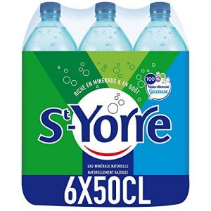SAINT YORRE|Eau Minérale Naturelle Gazeuse 6X50Cl|(Lot De 1)|Best Deal (best deal epicerie, neuf)