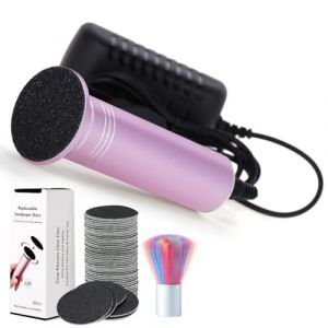 Râpe Pieds Electrique Professionnel Rapeuse Pieds Electrique Puissante Anti-Callosités Ponceuse Pieds Pédicure Lime Pieds, Plusieurs Vitesses Réglables (02Rose) (FRspread SCM, neuf)