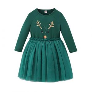 G&eacute;n&eacute;rique Vetement Bebe Fille, Robe De Noel Bebe Fille Robes V&ecirc;Tements De No&euml;L B&eacute;B&eacute; B&eacute;b&eacute; Naissance Combinaison avec Jupe Ensemble Noel | Tenue No&euml;L Parent-Enfant en Famille (CQkejiGS, neuf)