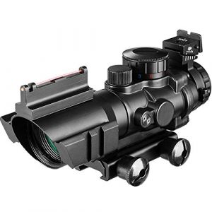 ACEXIER 4x32 Acog Lunette de visée 20mm Queue d'aronde réflexe Optique portée Tactique Vue Pistolet de Chasse Fusil Airsoft Sniper loupe Pistolet à Air (BOXUN-FR, neuf)