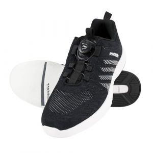 EMAX Pro Bowl Supro Chaussures de bowling pour homme femme adulte avec système de laçage Fit-Go, noir/blanc, 44 EU (Emax Bowling Service, neuf)
