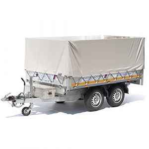 B&acirc;che haute pour remorque, avec fermeture &agrave; boucle (3,24 x 1,74 x 0,72 cm) (CSK-Team, neuf)