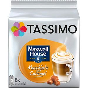 TASSIMO Maxwell House - Capsules de caf&eacute; au caramel de Macchiato (paquet de 10, 80 boissons) (Grocery & Elettronic Italy, neuf)