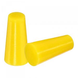 sourcing map Bouchon Conique en Caoutchouc de Silicone 6.4mm &agrave; 9.5mm Solide Jaune pour Rev&ecirc;tement en Poudre, Peinture, Anodisation, Placage, Sablage, Utilisation en Laboratoire 50 Pi&egrave;ces (Weisser Berg, neuf)