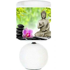 PRESENT Lampe de chevet Bouddha ZEN cr&eacute;ation artisanale (LOUPROTOYS &reg;, neuf)