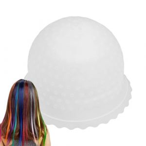 Bonnet en silicone pour mise en &eacute;vidence des cheveux, chapeau de coloration des cheveux r&eacute;utilisable | Bonnet perfor&eacute; pour coloration des cheveux, chapeau de gla&ccedil;age portable pour homme et femme (qihongHaostore, neuf)