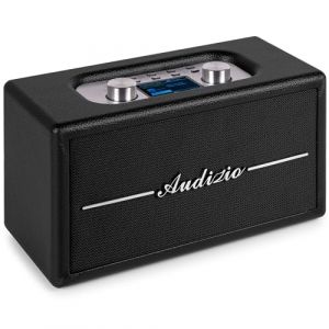 Audizio Tune60 - Radio Dab+/FM BT sans Fil R&eacute;tro Noire | Lecteur USB/SD, Alarme & &Eacute;cran LCD | Radio Vintage Portable Secteur ou Piles (Sono Mat&eacute;riel, neuf)
