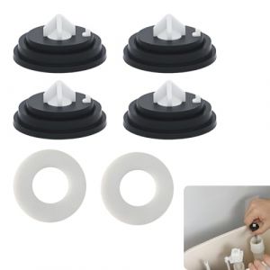 6 PCS Joint Chasse d'eau WC,Membrane Chasse D'eau Réparation Express, Diaphragme En Caoutchouc Remplaçable Pour L'entretien Des Chasses D'eau Des Toilettes,Flotteur Chasse D'eau (ANETTEE GLOBALISS, neuf)