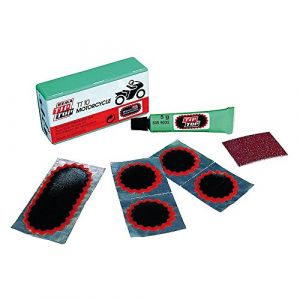 Tip Top - Nécessaire Réparation Moto Modèle Tt10- Composition : 4 Pièces Diamètre 25Mm - 1 Pièce 50X25Mm - 1 Tube De Colle Vulcanisant 5G - Noir (HabEats, neuf)