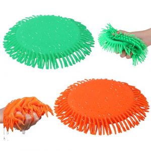 2pcs Frisbee à Eau, Diamètre 17 cm Jouet Frisbee Chien de Plage Disque Volant Frisbee Splash d'eau Douce pour Piscine Silicone Jouets Extérieure Parc Aire de Jeux d'Arrière-Cour (YESIONG, neuf)