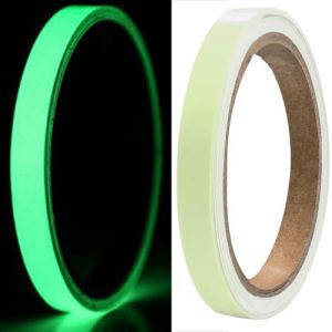 1 Rouleau Fluorescent,Bande Fluorescente Autocollante,Autocollant Fluorescent,Autocollant,Ruban Fluorescent Adhesif,pour Utilisation sur Scènes,Escaliers,Couloirs,Panneaux de Sortie,5m * 10mm(Vert) (guangzhounyshangmao, neuf)