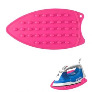 Repose Fer a Repasser Silicone,Silicone Tapis de Repos de Repassage,Tapis à Repasser Support,Coussin de Repos de Fer de Silicone,Silicone Repose Fer,Support pour Fer À Repasser (Rose) (UPPCY, neuf)