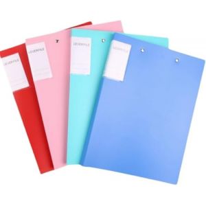 Classeur de fichiers, classeur de documents, classeur de fichiers, lot de 4 classeurs &agrave; pinces sans perforation, classeur sans anneaux avec clip en m&eacute;tal, classeur &agrave; pinces pivotantes color&eacute;es, classe (jianweimao, neuf)