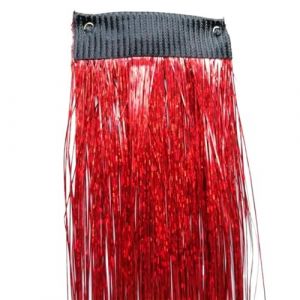 Kit de guirlandes de cheveux brillants et scintillants, Extension de cheveux &eacute;blouissants, accessoires de tresse scintillants color&eacute;s, 45-50cm(Red) (shiyuanqing222, neuf)